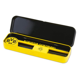 Borussia Dortmund Schreibset gelb, 6-teilig mit Metallbox, Schulset BVB 09