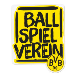 Borussia Dortmund - 3D Doming - Aufkleber 2er-Set Sticker Autoaufkleber BVB 09