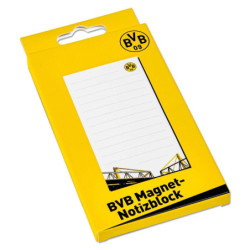 Borussia Dortmund Notizblock Einkaufsliste magnetisch Kühlschrankblock BVB 09