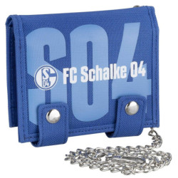 FC Schalke 04 Geldbörse mit Kette | Blau | Portmonee | Geldbeutel | S04