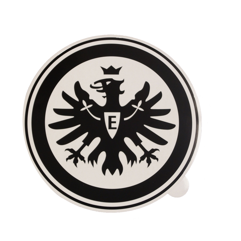 Eintracht Frankfurt Autoaufkleber - Logo schwarz 30 cm - Aufkleber | XXL Sticker |Heckscheibenaufkleber | SGE
