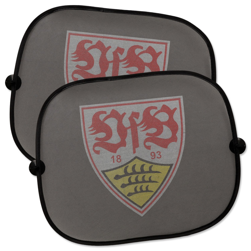 VfB Stuttgart 2er Set Sonnenblende Logo Sichtschutz Blendschutz