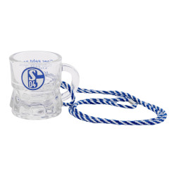 FC Schalke 04 Schnapsglas mit Kordel 2er Set | Schnapsseidel | Glas S04