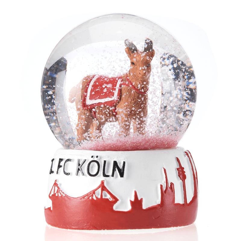 1. FC Köln Schneekugel Mini Schüttelkugel Hennes