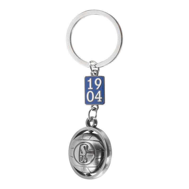FC Schalke 04 Schlüsselanhänger - Retro Ball - 3D Anhänger S04