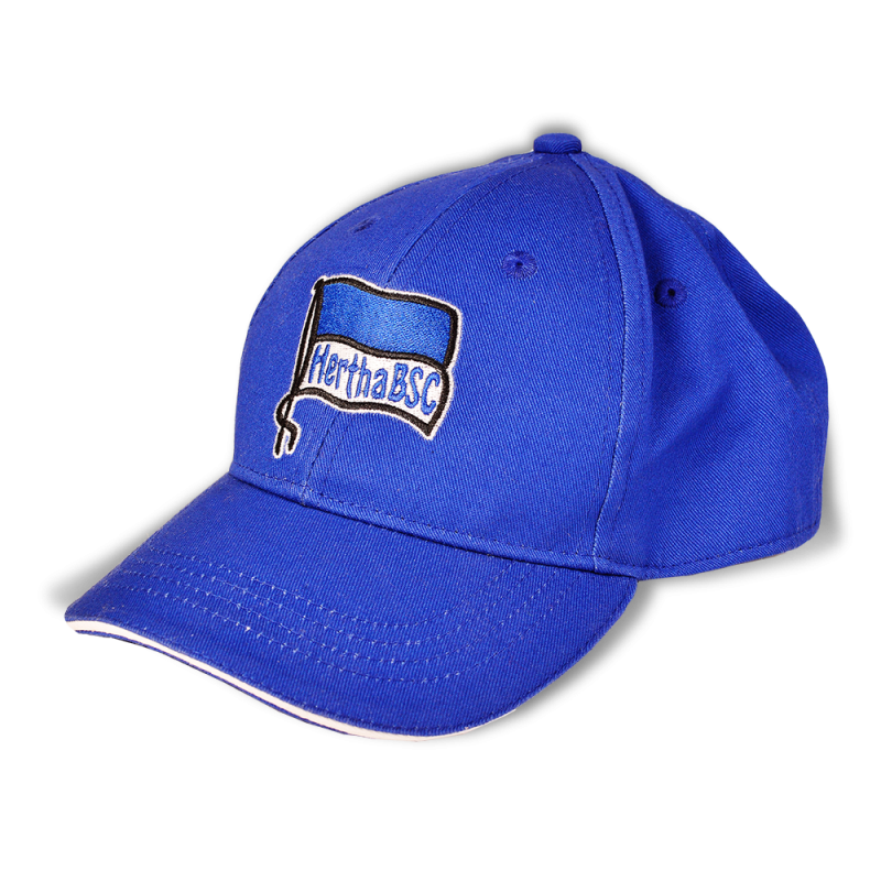 Hertha BSC Berlin Kinder Kappe - Fahne Pur Basic - blau Cap Basecap Schildmütze HBSCB