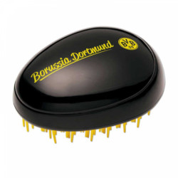 Borussia Dortmund Haarbürste - Logo - schwarz -gelb | kleine Bürste BVB 09