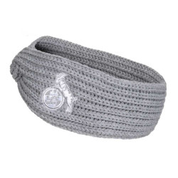 1. FC Köln Stirnband grau - Logo - mit Knoten-Optik Ohrenwärmer Headband