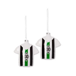 Borussia Mönchengladbach Christbaumschmuck - Trikot Retro - 2teilig Weihnachtskugeln BMG