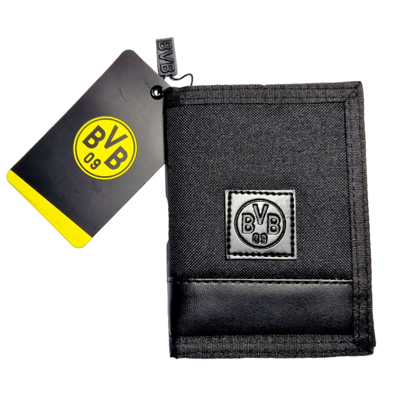 Borussia Dortmund Geldbörse - Label - schwarz Porte­mon­naie Geldbeutel BVB 09