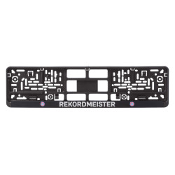 FC Bayern München Kennzeichenverstärker - Rekordmeister - 2er Set FCB Nummernschildhalter 3D-Optik