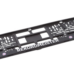FC Bayern München Kennzeichenverstärker - Rekordmeister - 2er Set FCB Nummernschildhalter 3D-Optik