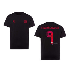 FC Bayern München T-Shirt - Lewandowski - schwarz FCB Shirt