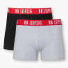 RB Leipzig Boxershorts schwarz/grau 2er-Set RBL Shorts, Unterhose diverse Größen