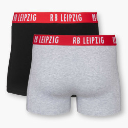 RB Leipzig Boxershorts schwarz/grau 2er-Set RBL Shorts, Unterhose diverse Größen
