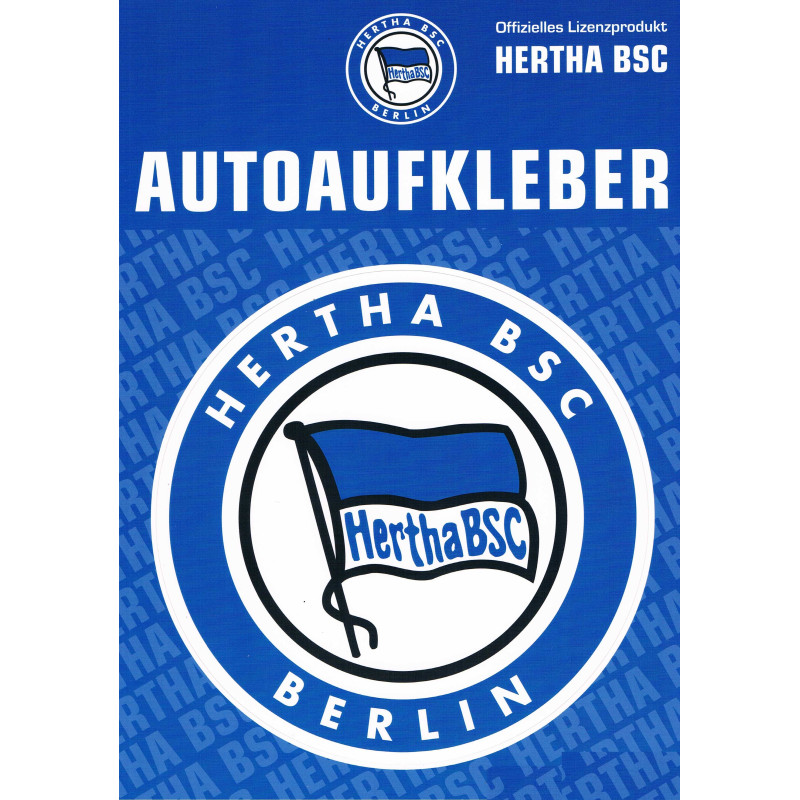 Hertha BSC Berlin Autoaufkleber - Logo XXL - blau-weiß Sticker Aufkleber Maxi