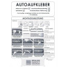 Hertha BSC Berlin Autoaufkleber - Logo XXL - blau-weiß Sticker Aufkleber Maxi