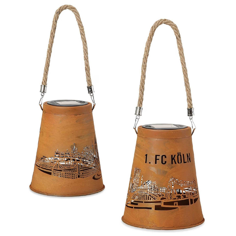 1. FC Köln Solar Laterne - Skyline - Lampe Leuchte