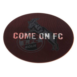 1. FC Köln Aufkleber Lentikular - Come on FC - Sticker mit Wechselbild