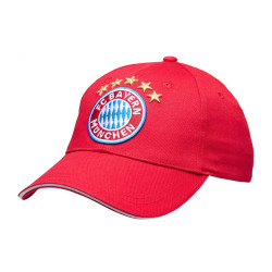 FC Bayern München Baseballcap rot - Logo - weißes Frontpanel Cap Schildmütze Kappe FCB