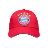 FC Bayern München Baseballcap rot - Logo - weißes Frontpanel Cap Schildmütze Kappe FCB