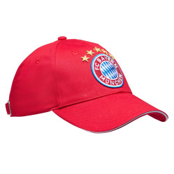 FC Bayern München Baseballcap rot - Logo - weißes Frontpanel Cap Schildmütze Kappe FCB