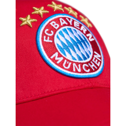 FC Bayern München Baseballcap rot - Logo - weißes Frontpanel Cap Schildmütze Kappe FCB