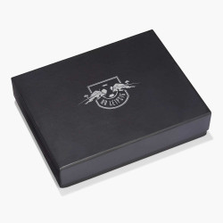 RB Leipzig Herren Ledergeldbörse Wappen schwarz Geldbörse mit Geschenkbox RBL Geldbeutel