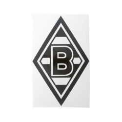 Borussia Mönchengladbach Aufkleber - Raute schwarz mittel - 20 x 12,5 cm Sticker Autoaufkleber BMG