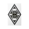 Borussia Mönchengladbach Aufkleber - Raute schwarz mittel - 20 x 12,5 cm Sticker Autoaufkleber BMG