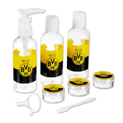 Borussia Dortmund Reise Set 8-teilig Travel Set Behälter Set Kosmetik Handgepäck BVB 09