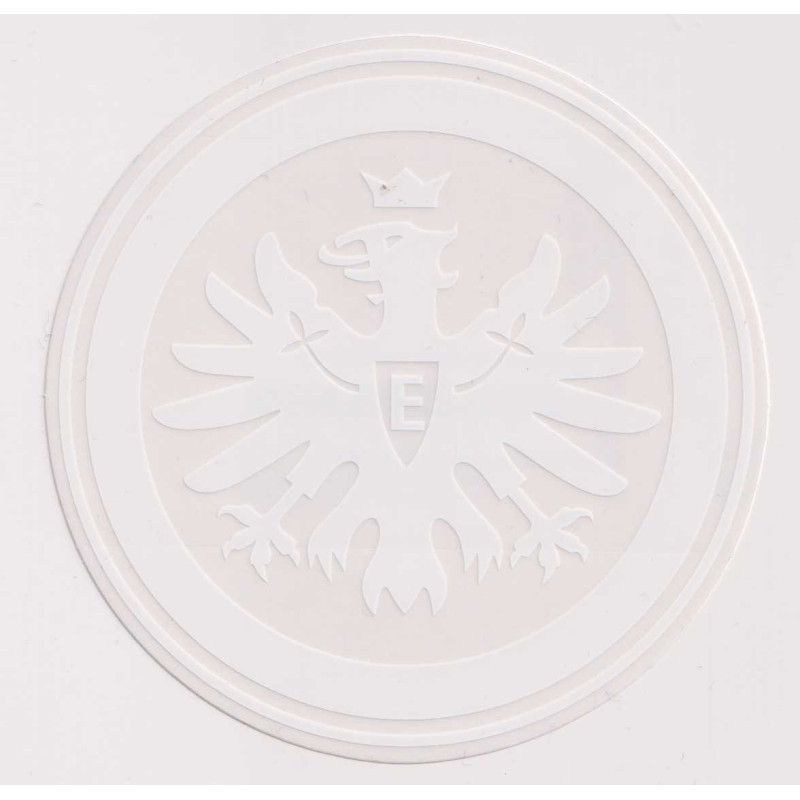 Eintracht Frankfurt Aufkleber - Logo  weiß - Sticker | Ø 9cm | Autoaufkleber | SGE