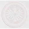 Eintracht Frankfurt Aufkleber - Logo  weiß - Sticker | Ø 9cm | Autoaufkleber | SGE