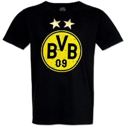 Borussia Dortmund T-Shirt - Logo - Erwachsene schwarz Shirt BVB 09 - Gr. S bis 3 XL
