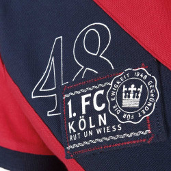 1. FC Köln Poloshirt rot-blau Polo Herren Shirt - Größe S | Größe M wählbar