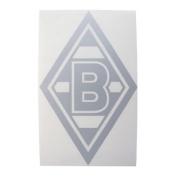 Borussia Mönchengladbach Aufkleber - Raute silber klein - 8 x 5 cm Sticker | Autoaufkleber BMG