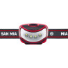 FC Bayern München Stirnleuchte, lichtstarke Kopfleuchte, 4 x 5 LEDs Stirnlampe FCB