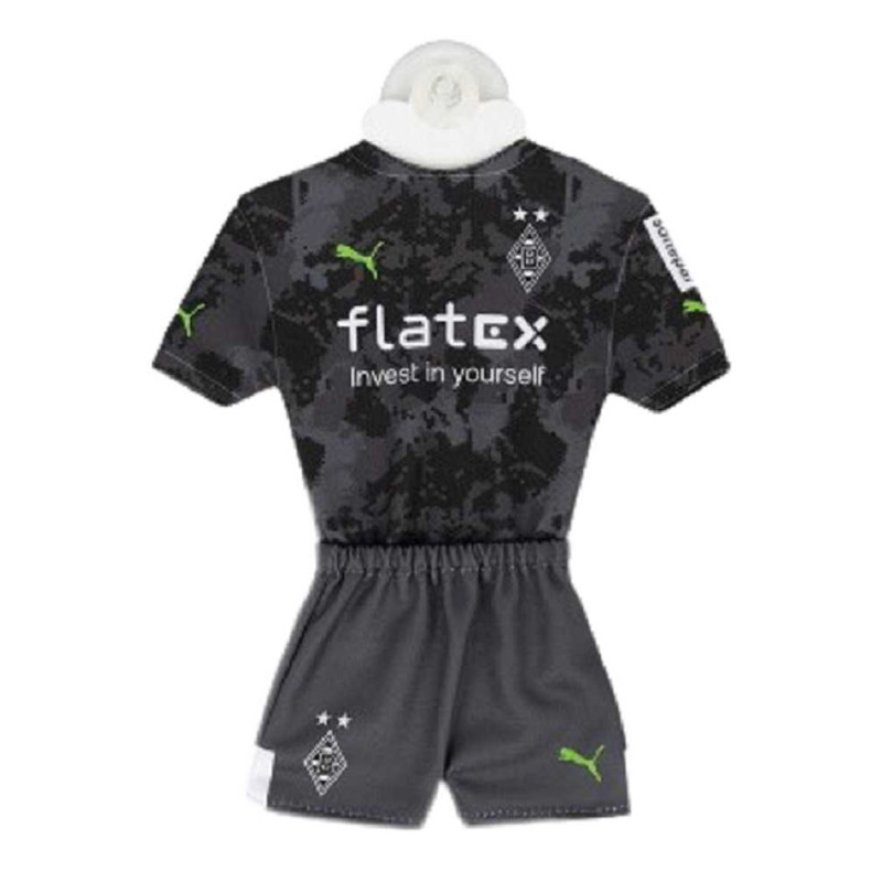 Borussia Mönchengladbach Autotrikot - Third 22-23 - schwarz Mini Kit Trikot BMG