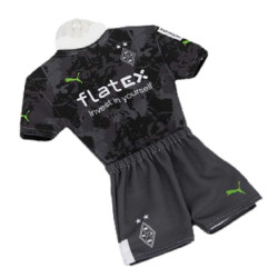 Borussia Mönchengladbach Autotrikot - Third 22-23 - schwarz Mini Kit Trikot BMG