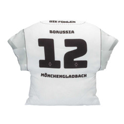 Borussia Mönchengladbach Kissen - Trikot 2020/21 - Trikotkissen weiß Kissen in Trikot-Form BMG