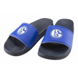 FC Schalke 04 Badeschuhe - Logo - blau Badelatschen Badeschlappen S04 - Gr. 41 bis 46