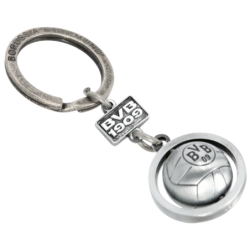 Borussia Dortmund Schlüsselanhänger - 3D Ball - Anhänger | Retroball | Metall | BVB