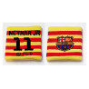 FC Barcelona Schweißband 2er Set - Streifen rot-gelb - Pulswärmer Logo Wristband