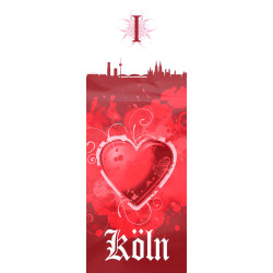 1. FC Köln Radiergummi - Logo - Radierer  Hennes Eraser - Plus Lesezeichen I love Köln