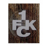 1. FC Kaiserslautern Autoaufkleber - innen silber -  Aufkleber 6 cm FCK Sticker