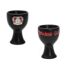 Bayer 04 Leverkusen Eierbecher 2er Set - Mauer - schwarz