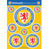 Eintracht Braunschweig Aufkleberbogen A5 - Logo - 9er Set Aufkleber Sticker BTSV