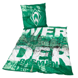 SV Werder Bremen Bettwäsche - Innenstadt - im Jutebeutel 135 x 200 cm 2teilig