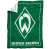 SV Werder Bremen Veloursdecke - Logo - 150 x 200 cm Decke grün-weiß Kuscheldecke