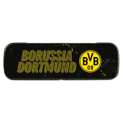 Borussia Dortmund Schreibset schwarz 6-teilig mit Metallbox | Schulset BVB 09